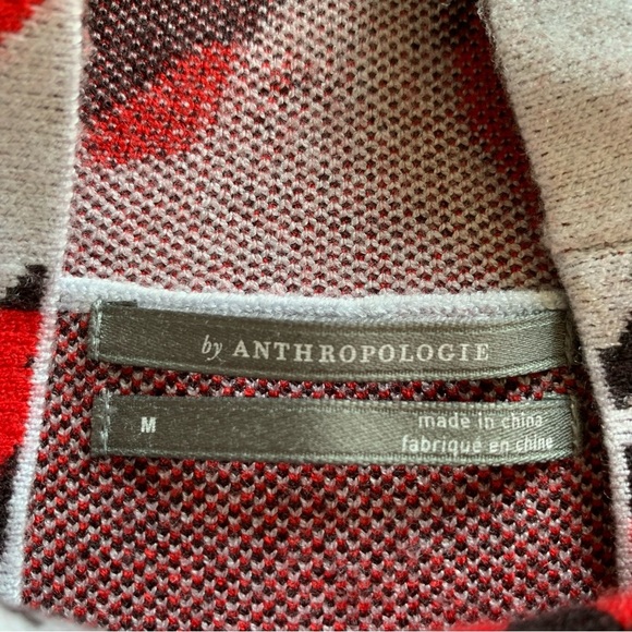 NWT Anthropologie Lizzie Mock Neck Sweater Size M Cozy Soft Knit Floral Print - Picture 8 of 16